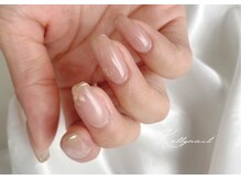 ケリーネイル(kelly nail.)/#ミラーフレンチネイル♪