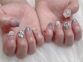 埋めつくし夏ネイル