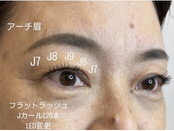 ミベレ 八王子(Mebere)/アーチ眉と短めフラット120本