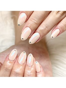 マイオティック ネイル(miotic nail)/先端ストーンネイル