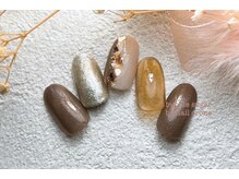 バブル シュガー バイ ネイルクローネ(bublle sugar by.nail crone)/大人ブラウンネイル