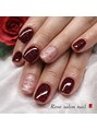 トータルビューティーローズ(Rose)&nbsp;フラシュ＋キルティングアートネイル