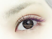 アイラッシュ サロン ルル 春日井店(Eyelash Salon LULU)/カラー使いでアイシャドウ効果★