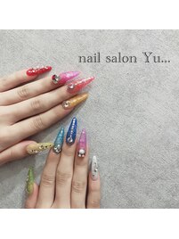 カラフルポップnail
