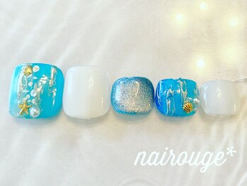 ネイル―ジュ 札幌大通店(nairouge*)/夏☆フットネイル♪