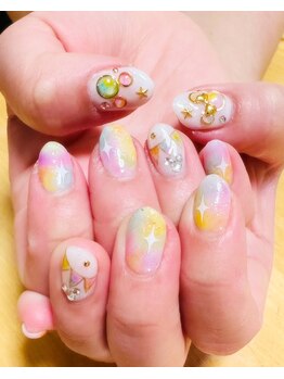 アップネイル/アートつけ放題キラキラネイル