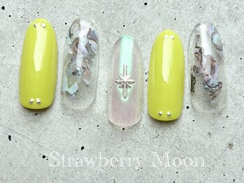 サロンストロベリームーン(Salon Strawberry Moon)/ミラーネイル ¥7980