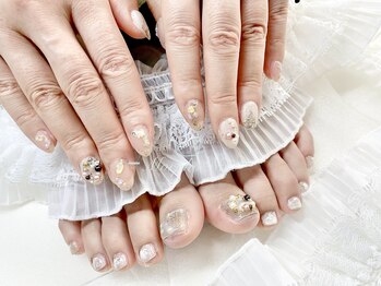モルフォネイル(Morpho nail)/#ニュアンスネイル #マーブル