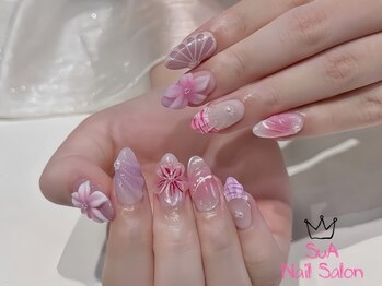 スア(SuA)の写真/【愛西/駅近/駐車場有】トレンドネイルが愛西で楽しめる!通いやすい価格設定で何度でも通えます♪