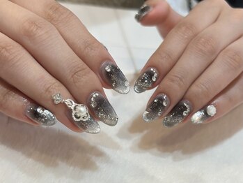 エムワイユーネイル(myu.nail)/ブラックチーク*・.*