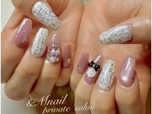 クリスマスネイル＊ツイード柄で冬ネイル