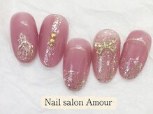 アムールユシマテン 上野湯島店(Amour)/ キラキラ春夏ネイルコース¥7980