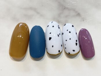 ネージュ バイ リアンジュ 辻堂(Neige by Reange)/ダルメシアンネイル