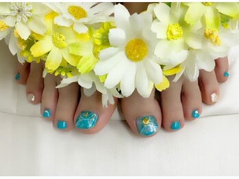 プルミエ ネイル(Premier Nail)/大理石☆エメラルドグリーン