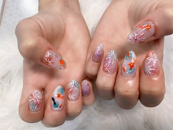 ジョジョネイル(JOJOネイル)/金魚ネイル