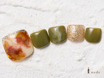 アイネイルズ 横浜WEST店(I-nails)/アースカラーフット8480円