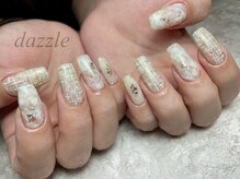 ダズル(dazzle)/ツイードネイル