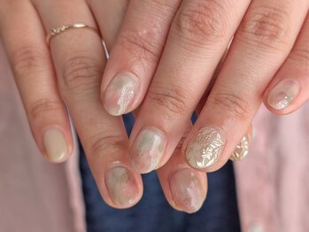 フィロンネイル 市川店(filonnail)の写真/ショートネイル派の方必見*自爪に合うデザインをお探しの方に。お客様のお好みに合わせて選べるアート多数