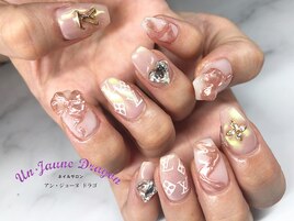 【自爪ネイル】オーロラネイル