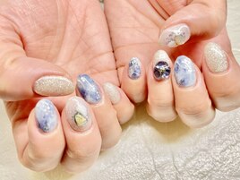 大理石ネイル【B60】
