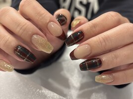 チェックネイル