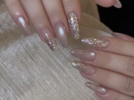 マグネット+ラメ