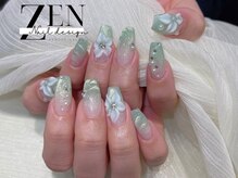 ゼン ネイル デザイン 池袋(ZEN NAIL DESIGN)/長さだしやり放題×つけ放題