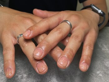 オムネイル 渋谷(HOMME NAIL)/クリアジェル ¥4.400