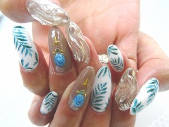 アンレア(AnLea)の写真/エアブラシでしか出来ない繊細アートもお任せ♪お悩み別に長さ出しも対応◎フィルインもご相談下さい★