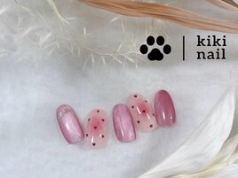 チークネイル/冬ネイル