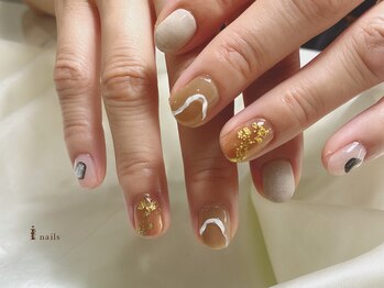 アイネイルズ 渋谷店(I nails)/うねうねニュアンス￥7980[渋谷]