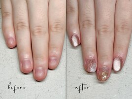 【深爪育成】長さ出し＋アート