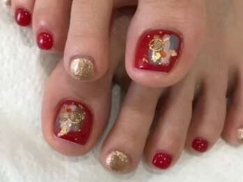 アイネ(i:Ne)の写真/≪足元まで華やかに♪フット親指アート￥7500→￥6750≫あなたらしさを大切にしたデザインをご提案します☆