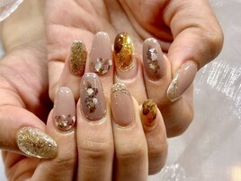 秋ニュアンスネイル パラジェル