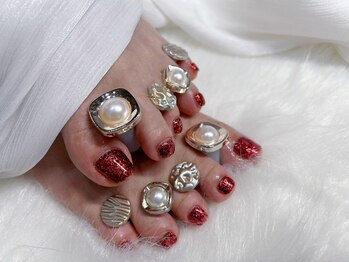 【フット】ホログラムネイル