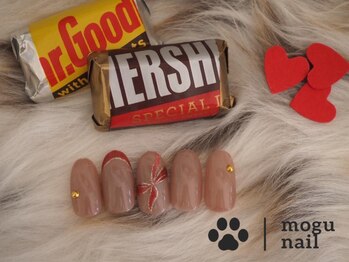 バレンタインネイル/リボン