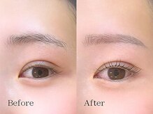 ミーナ 鍋島店(mina)/アイブロウWAX＋まつげパーマ上