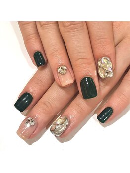 グラマラス プレジール 中野店(glamourous plaisir)/☆ビジューネイル☆