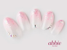ネイルサロン アビー 宮益坂店(abbie)/きらきらグラデ　￥10989
