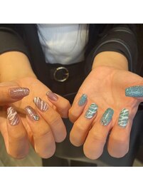 海ネイル ネイル グラデーション