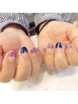 ハーティーネイル hearty nail 溝の口店/ハートフレンチ/定額/フレンチ