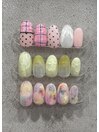 4月定額デザインネイル