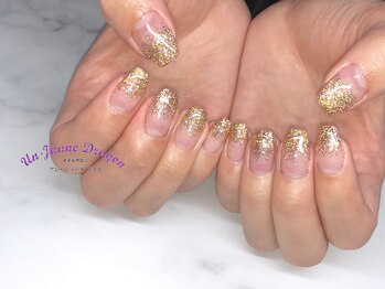 アン ジョーヌドラゴ/【自爪ネイル】ラメグラデ