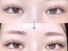 クレセント アイアンドネイル 今泉店(Crescent)/パリジェンヌ+エクステ80本