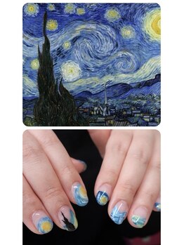 ペントハウス(Penthouse)/絵画シリーズ/ゴッホ　星月夜