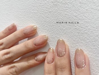 マリーネイルズ 大阪梅田店(MARIE NAILS)/ご新規様￥8800 0213b　透明感