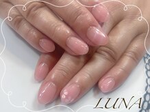 ネイルアンドまつ毛エクステ ルーナ 八王子店/☆シンプル桜ネイル☆