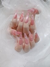 ラビットネイル 大阪なんば店(Rabbit Nail)/ピンククリアネイル♪