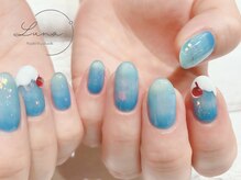 ネイルアンドまつ毛エクステ ルーナ イオン相模原店/クリームソーダネイル