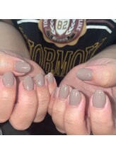 ネイルスミス 高松店(Nailsmith)/シンプルワンカラー×シルバー